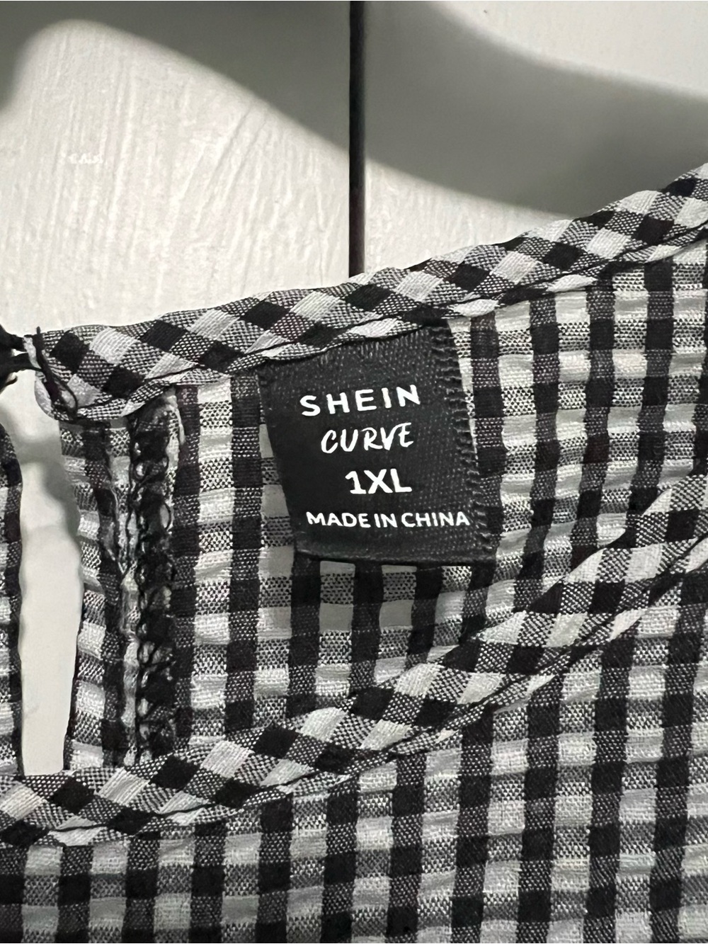 Shein Gingham Ruffle Mini Dress - Picture 6 of 7